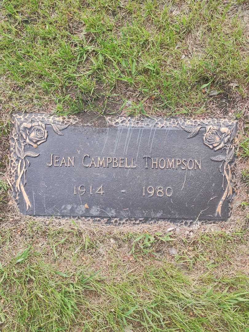 Jean Campbell Thompson's grave. Photo 1