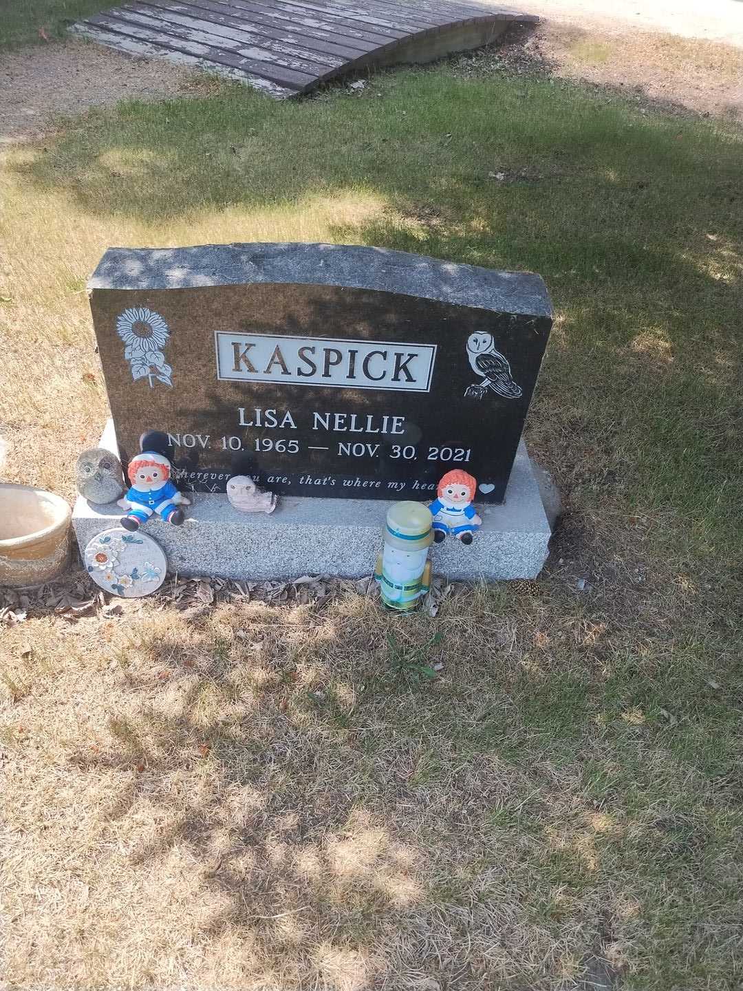 Lisa Nellie Kaspick's grave. Photo 1