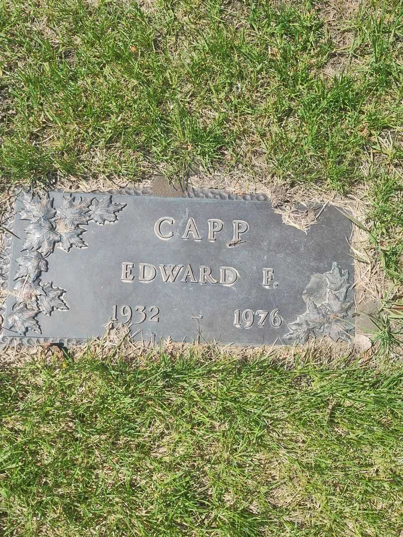 Edward F. Capp's grave. Photo 4
