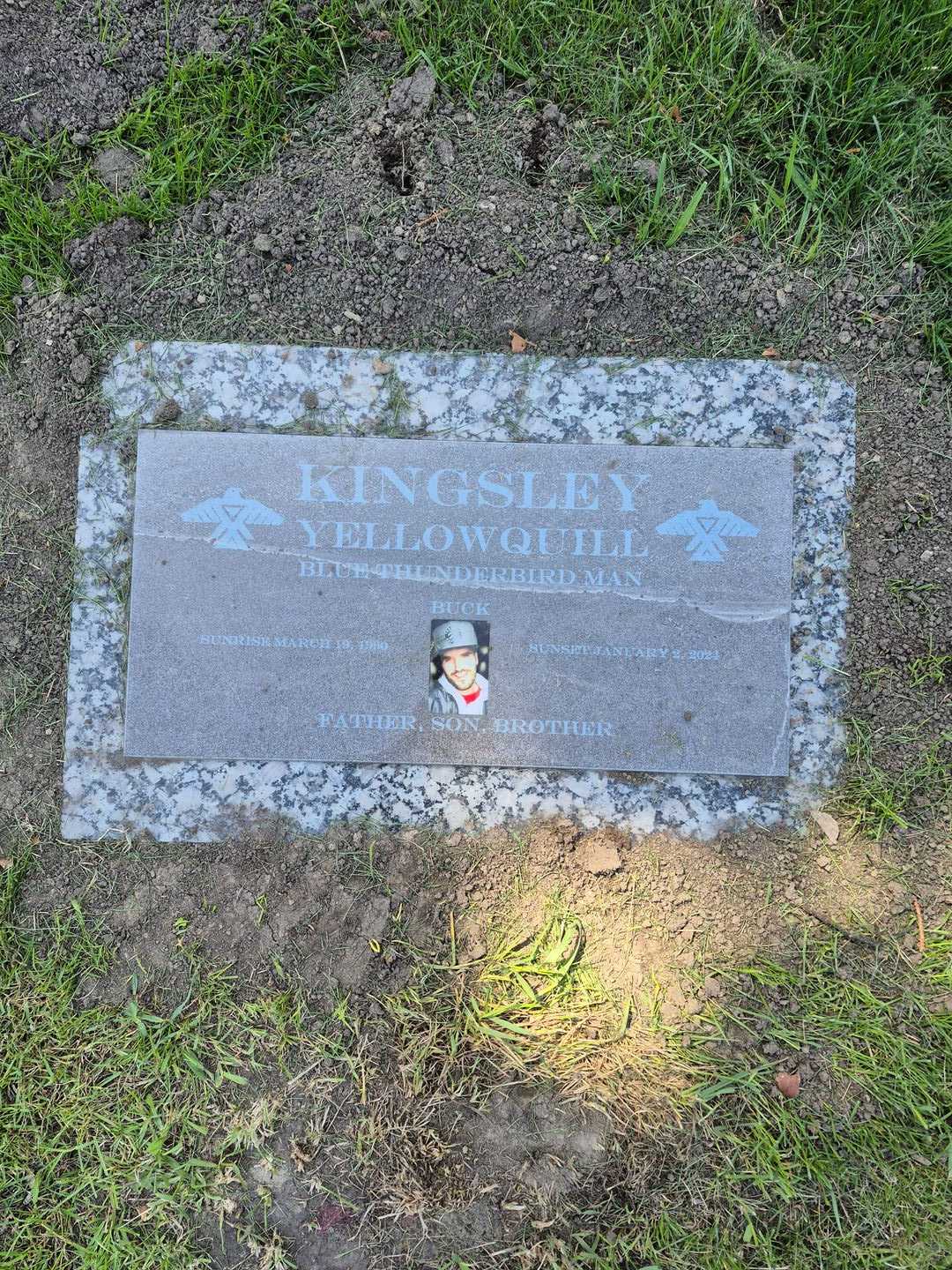 Kingsley Yellowquill's grave. Photo 1