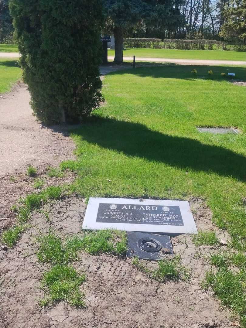 Jacques A. J. "Jack" Allard's grave. Photo 2