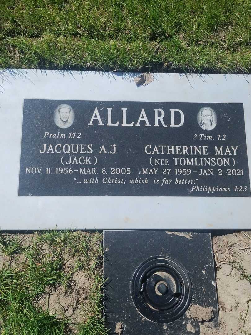 Jacques A. J. "Jack" Allard's grave. Photo 1