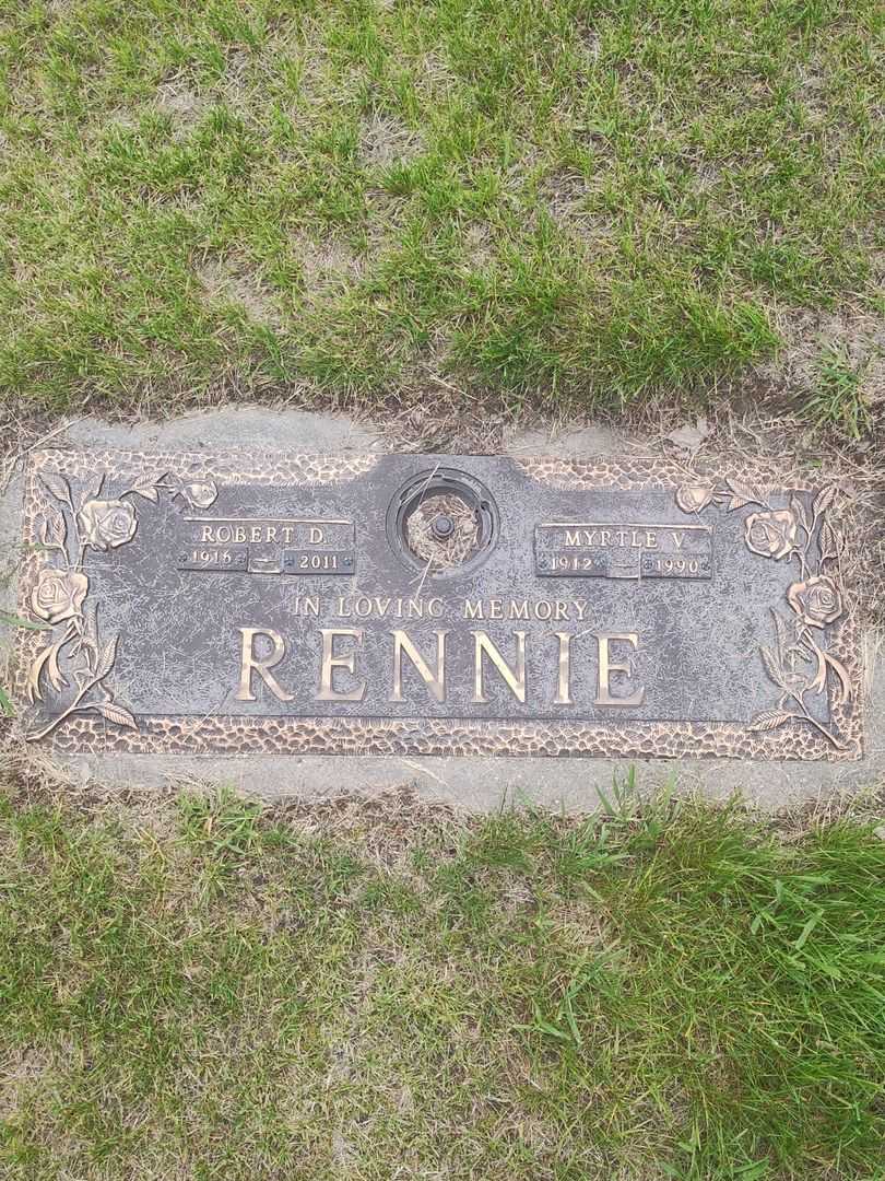 Robert D. Rennie's grave. Photo 1