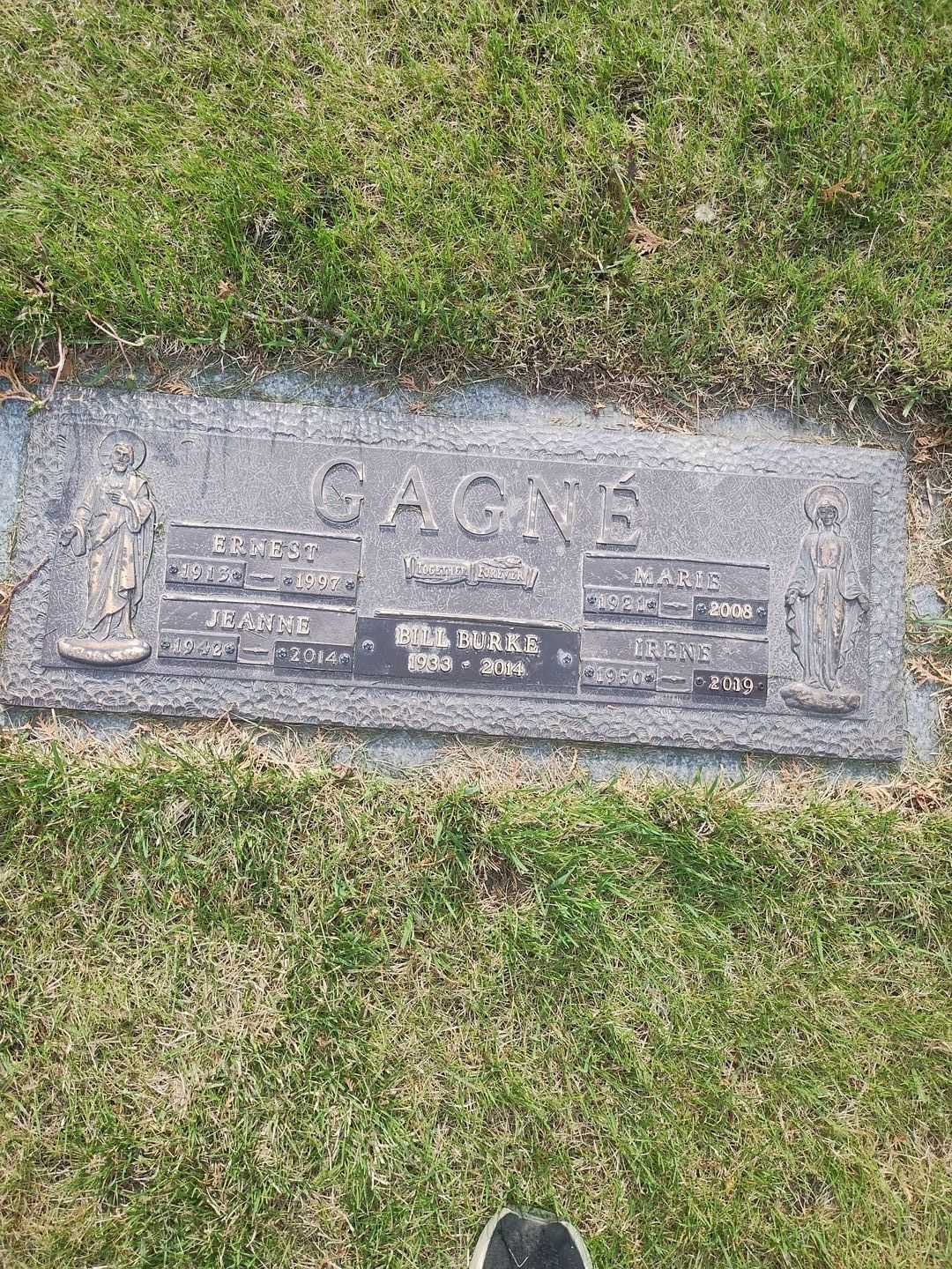 Ernest Gagne's grave. Photo 1