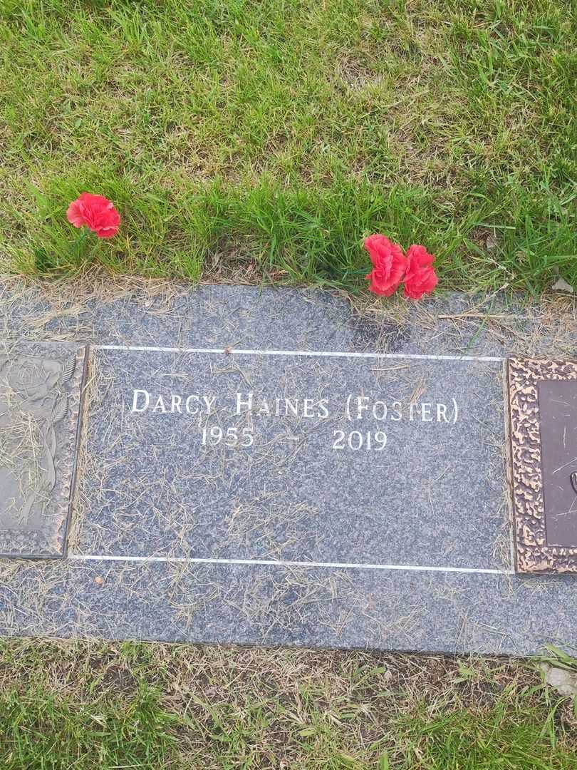 Darcy P. Haines Foster's grave. Photo 4