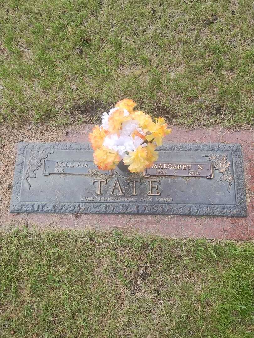 Margaret N. Tate's grave. Photo 1
