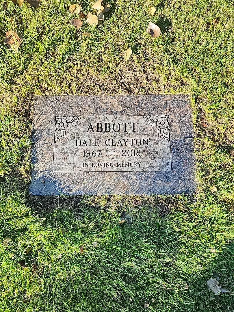 Dale Clayton Abbott's grave. Photo 1