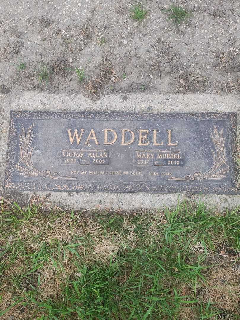 Victor Allan Waddell's grave. Photo 1