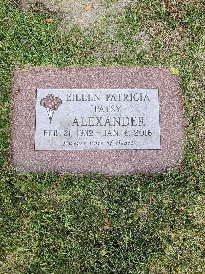 Eileen Patricia "Patsy" Alexander's grave. Photo 1