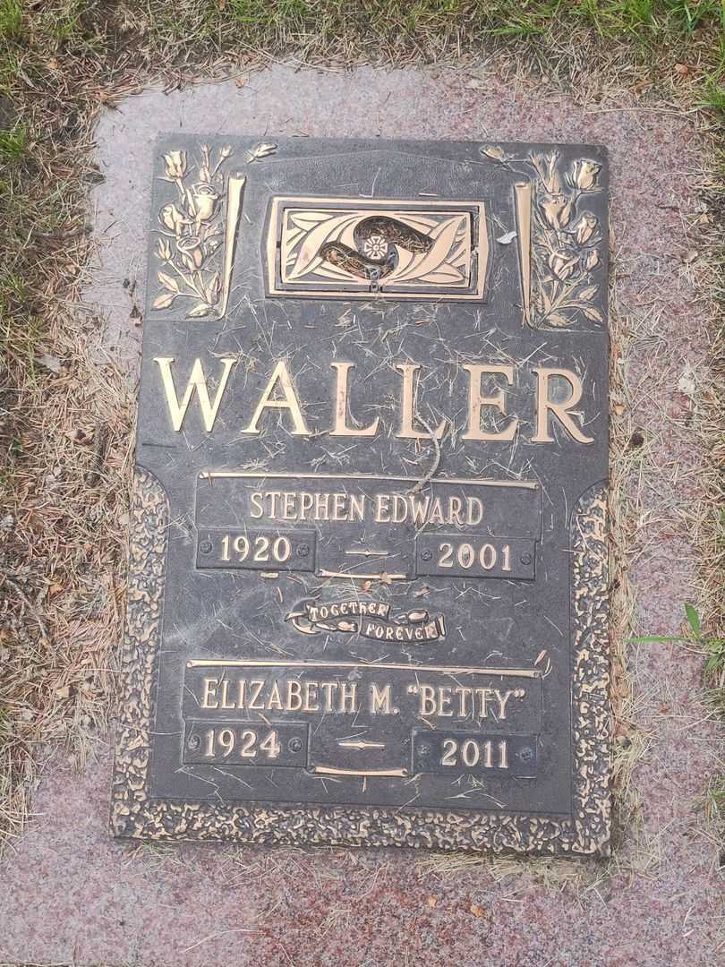 Elizabeth M. "Betty" Waller's grave. Photo 1