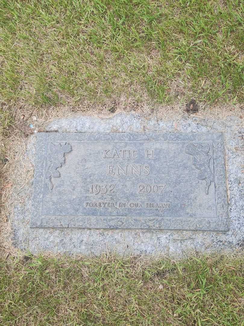 Katie H. Enns's grave. Photo 1