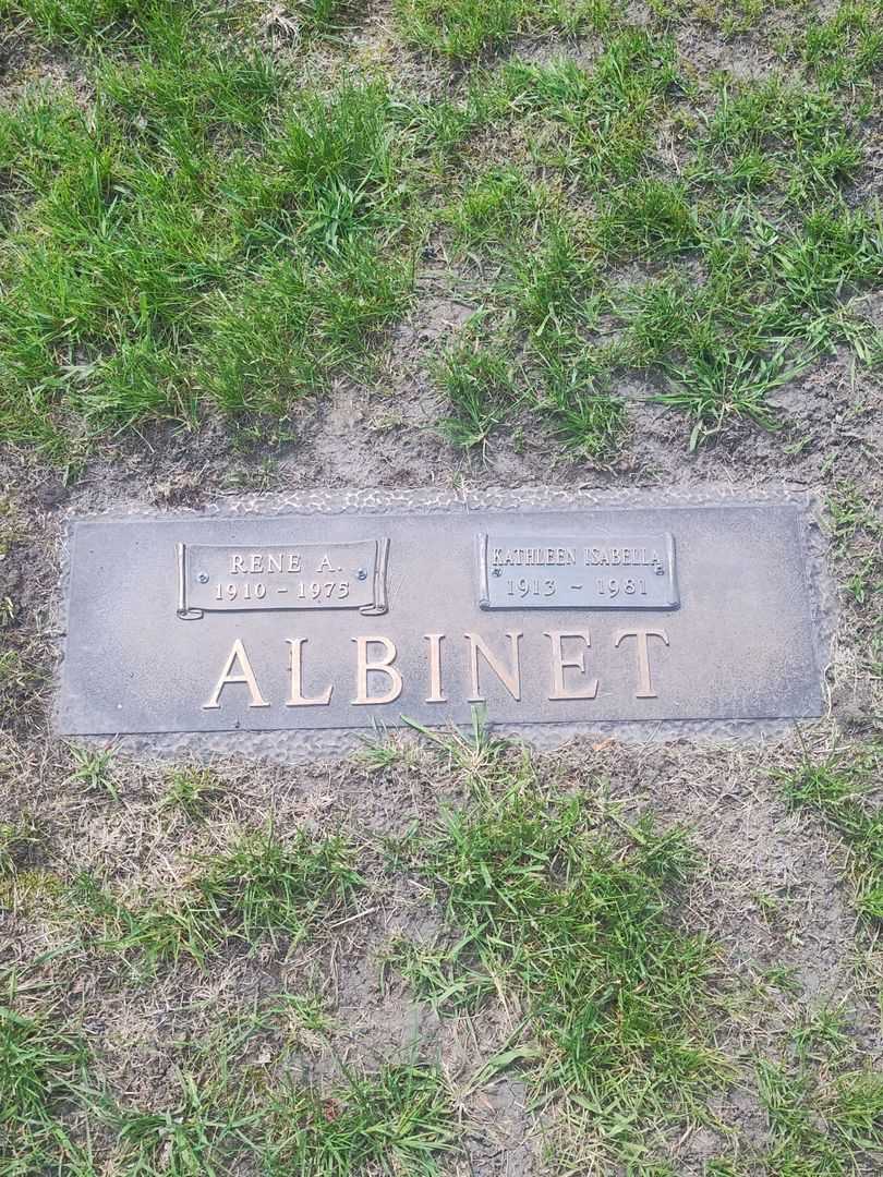 Rene A. Albinet's grave. Photo 1