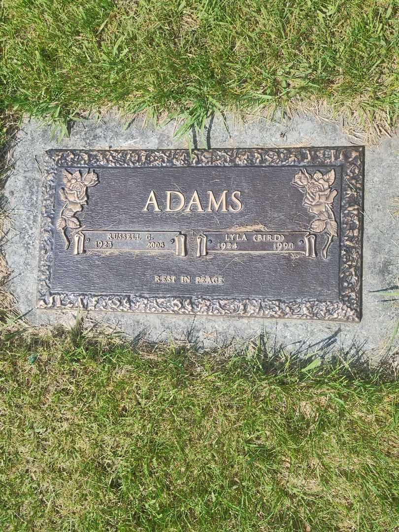 Russell G. Adams's grave. Photo 1