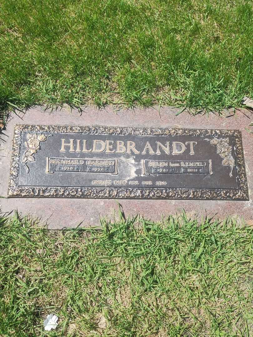 Helen Rempel Hildebrandt's grave. Photo 1