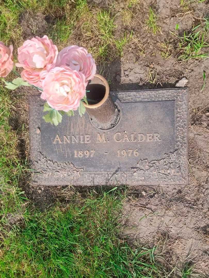 Annie M. Calder's grave. Photo 3