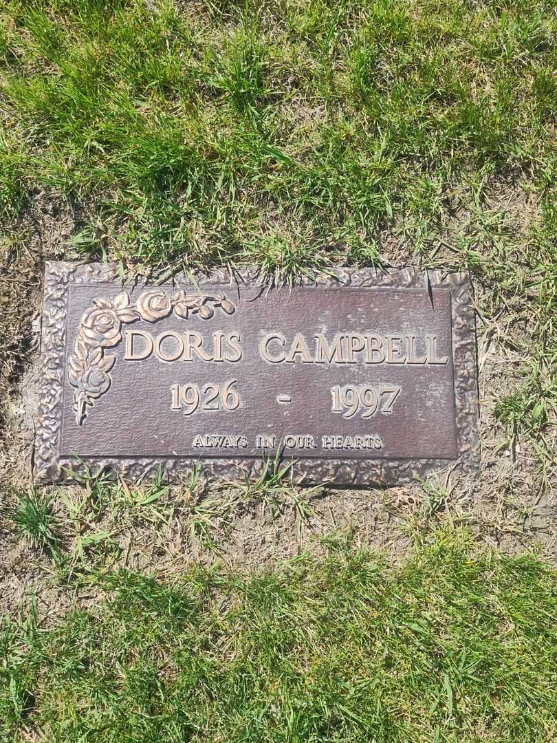 Doris Campbell's grave. Photo 1