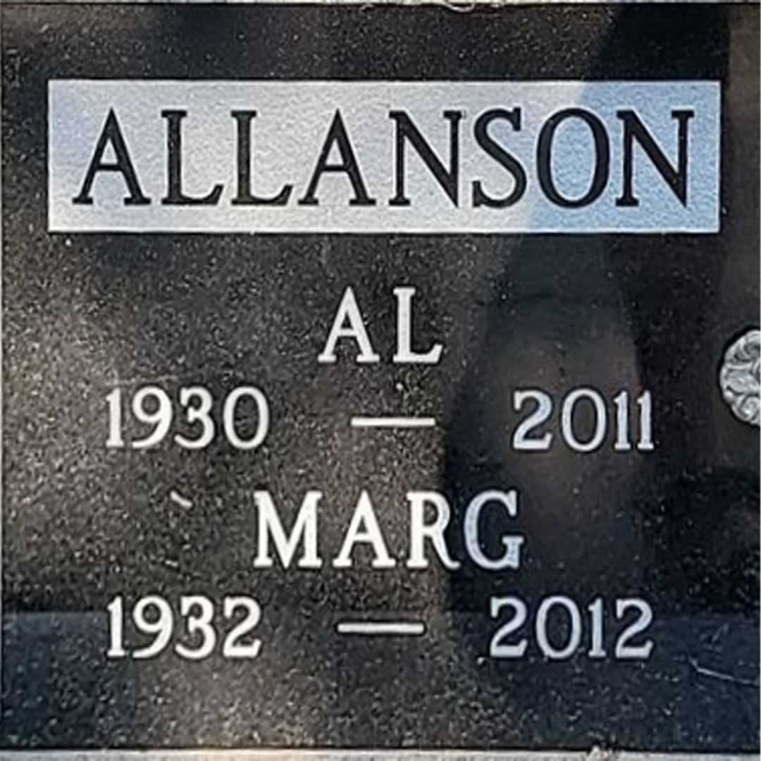 Margaret "Marg" Allanson's grave