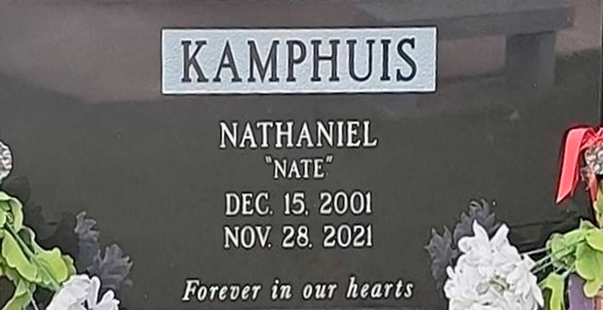 Nathaniel "Nat" Kamphuis's grave