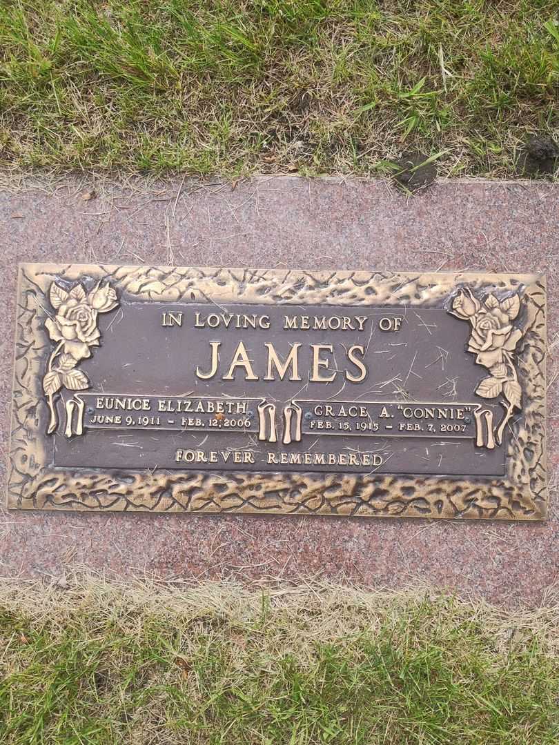 Eunice Elizabeth James's grave. Photo 1