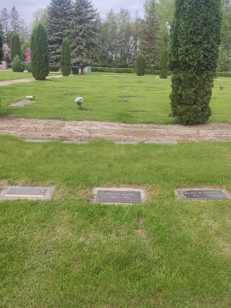 Walter Adams's grave. Photo 2