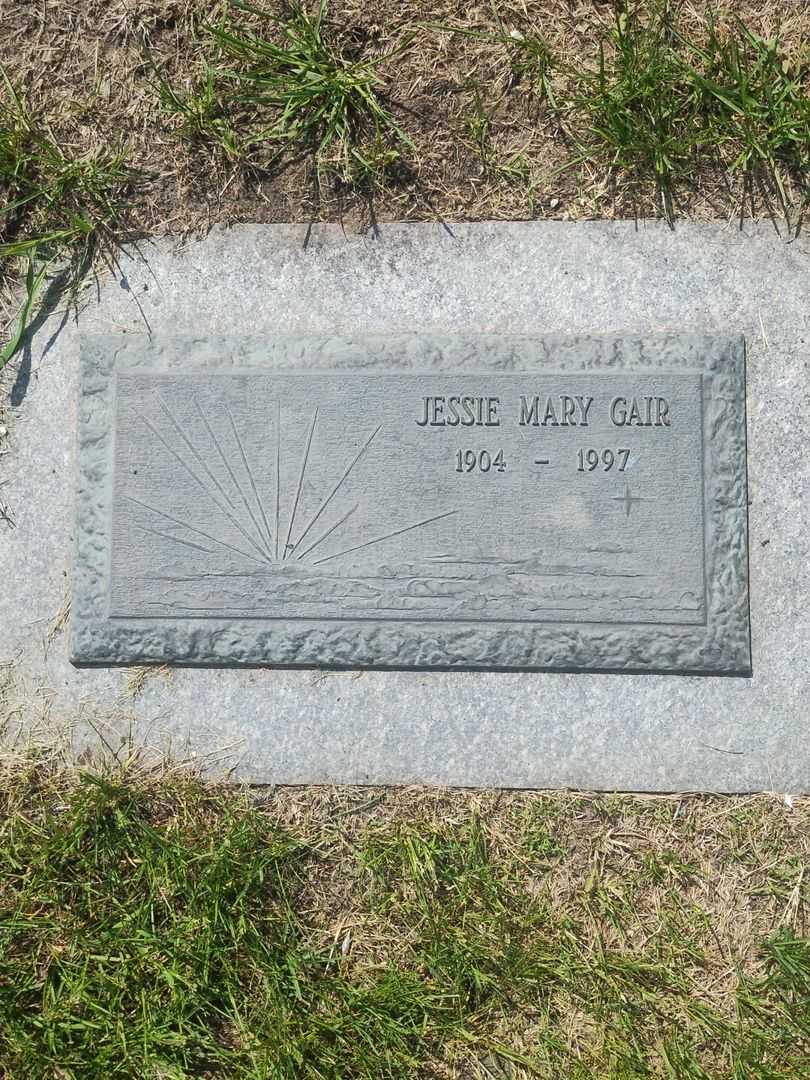 Jessie Mary Gair's grave. Photo 1