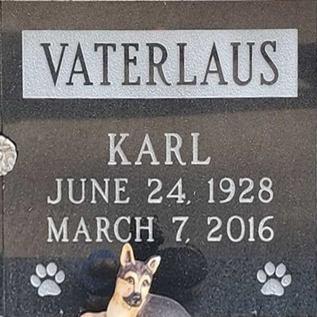 Karl Vaterlaus's grave