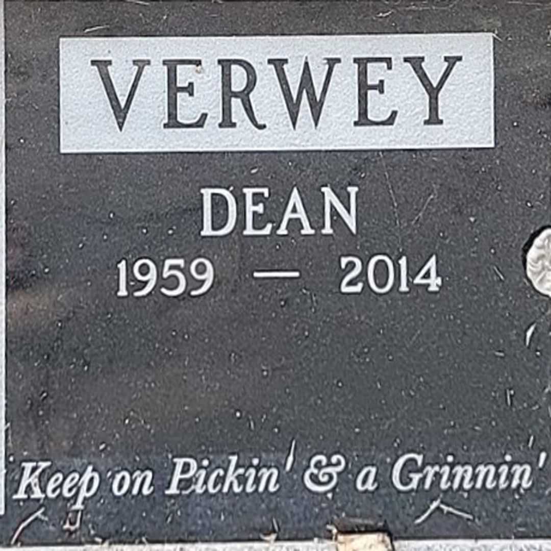 Dean Verwey's grave