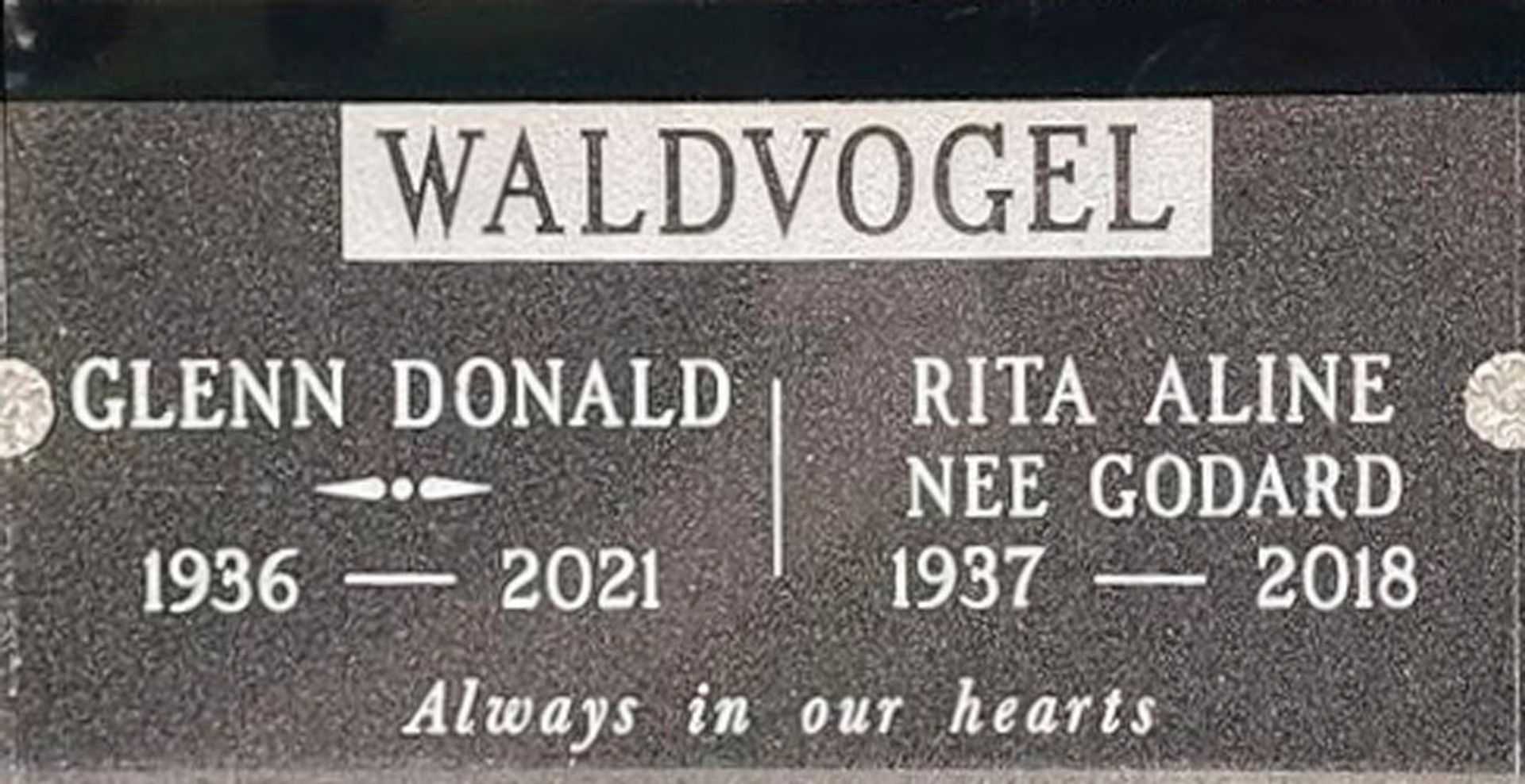 Rita Aline Godard Waldvogel's grave