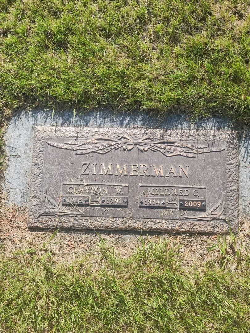 Clayton W. Zimmerman's grave. Photo 1