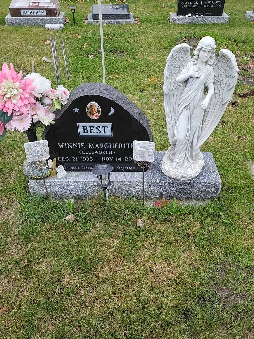 Winnie Marguerite Ellsworth Best's grave. Photo 1