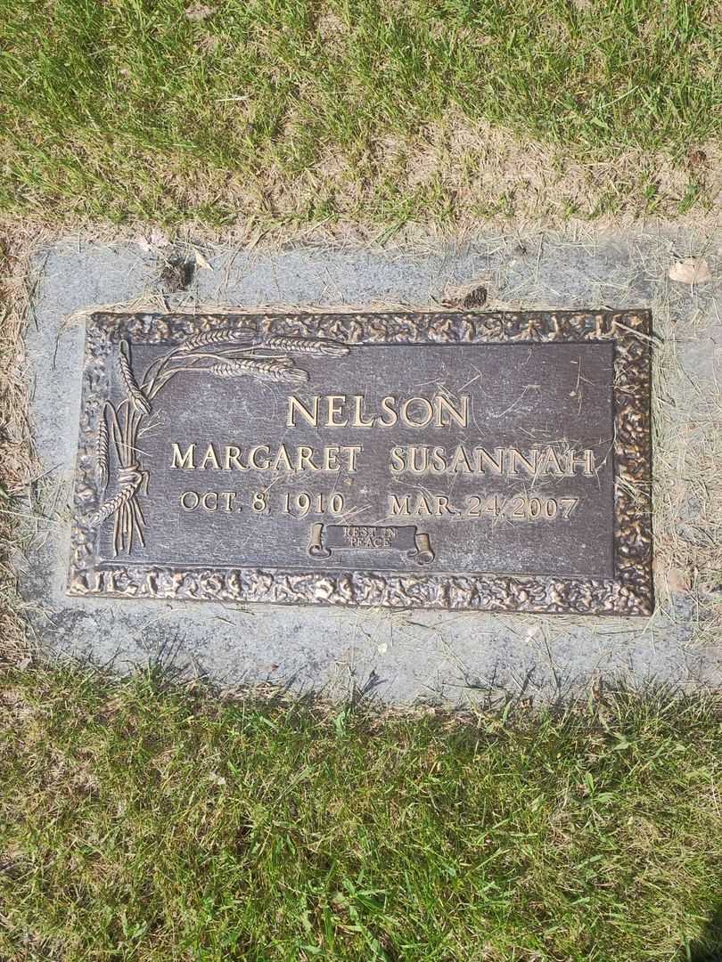 Margaret Susannah Nelson's grave. Photo 1