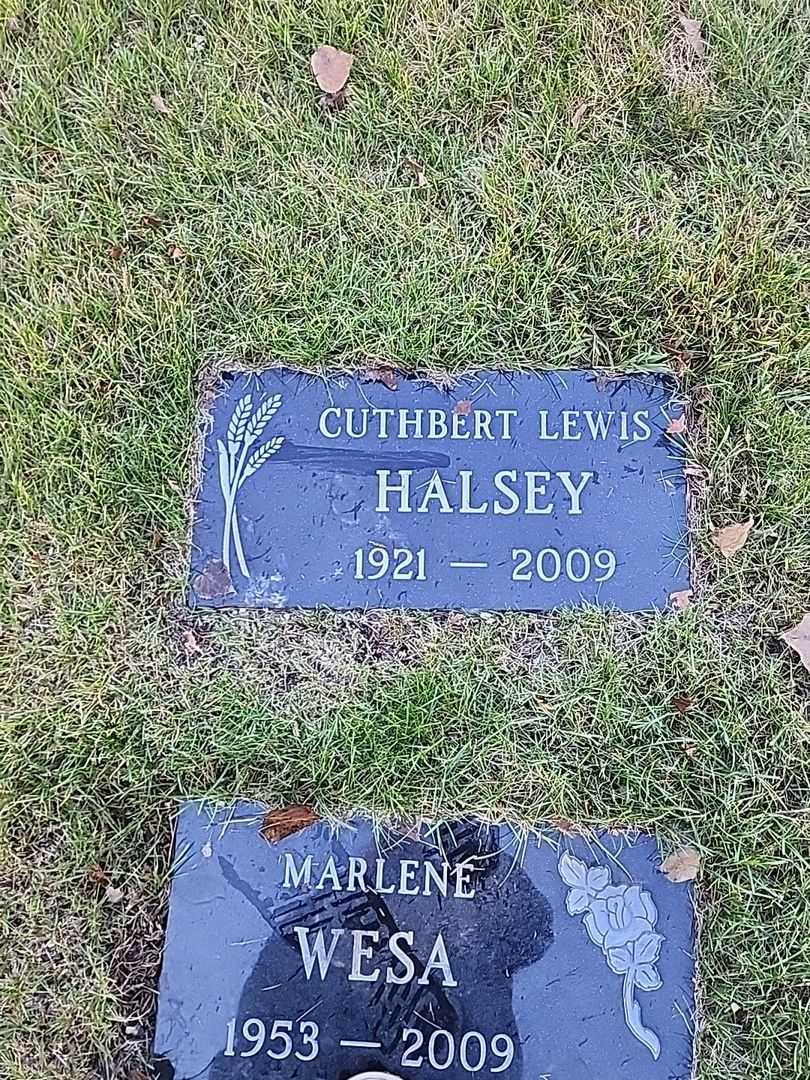 Cuthbert Lewis Halsey's grave. Photo 1