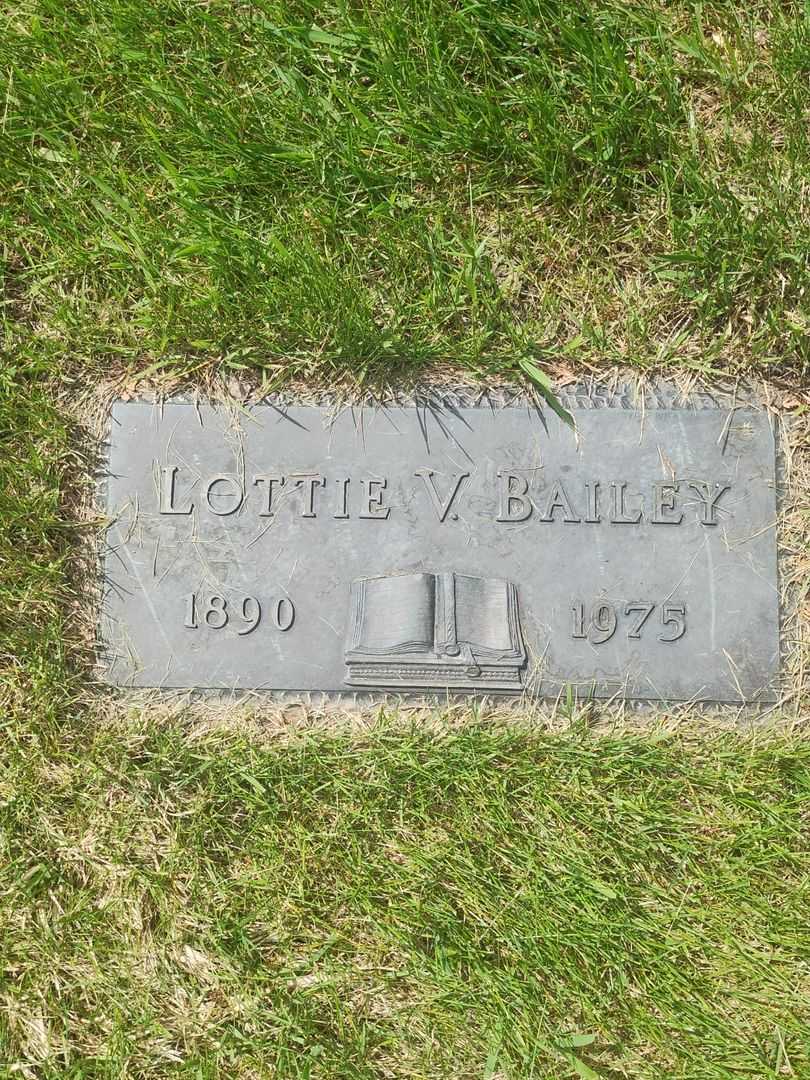 Lottie V. Bailey's grave. Photo 1