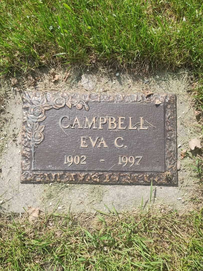 Eva C. Campbell's grave. Photo 1