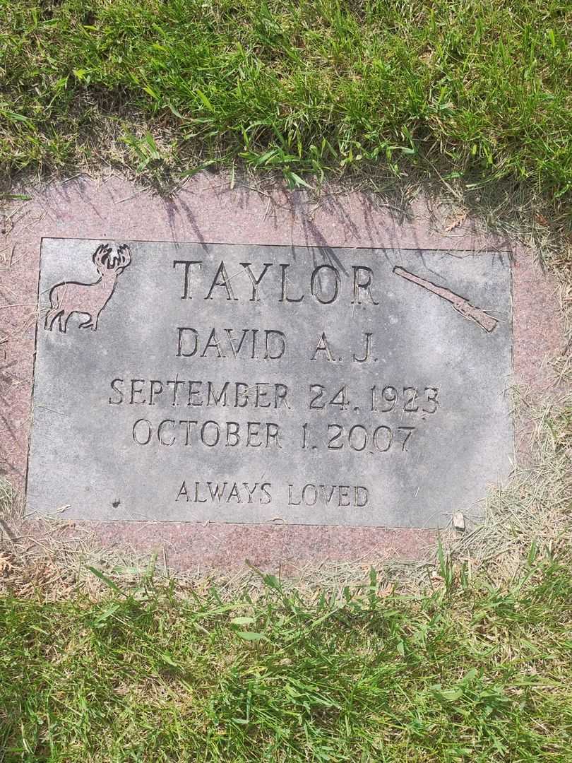 David A. J. Taylor's grave. Photo 1