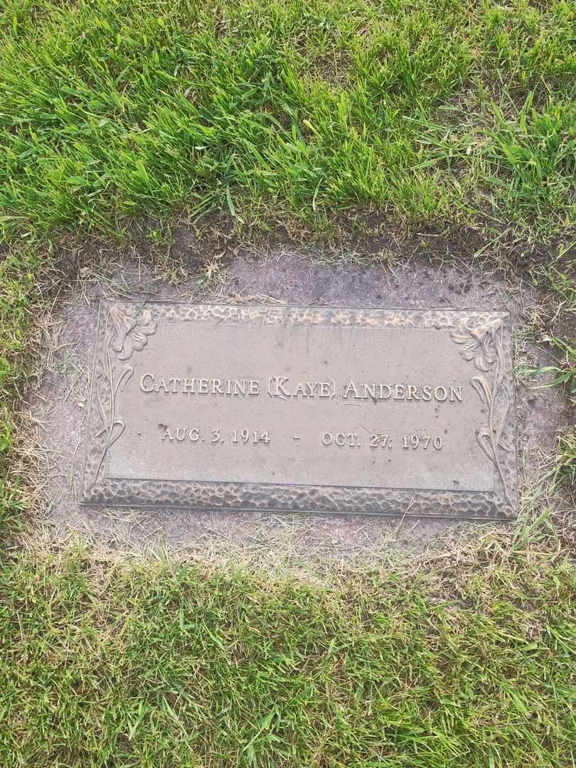 Catherine Kaye Anderson's grave. Photo 1