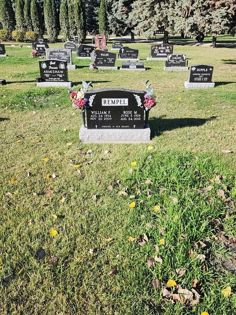 William F. Rempel's grave. Photo 2